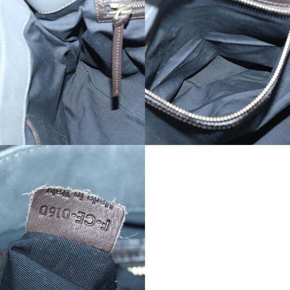 CELINE Shoulder Bag Leather Gray - Picture 12 of 12